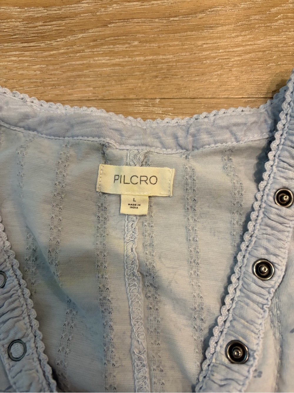 Pilcro Blue and White Floral Cotton Camisole - Picture 2 of 3